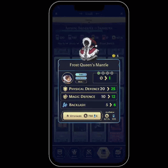 Faction Packed item previewer UI preview